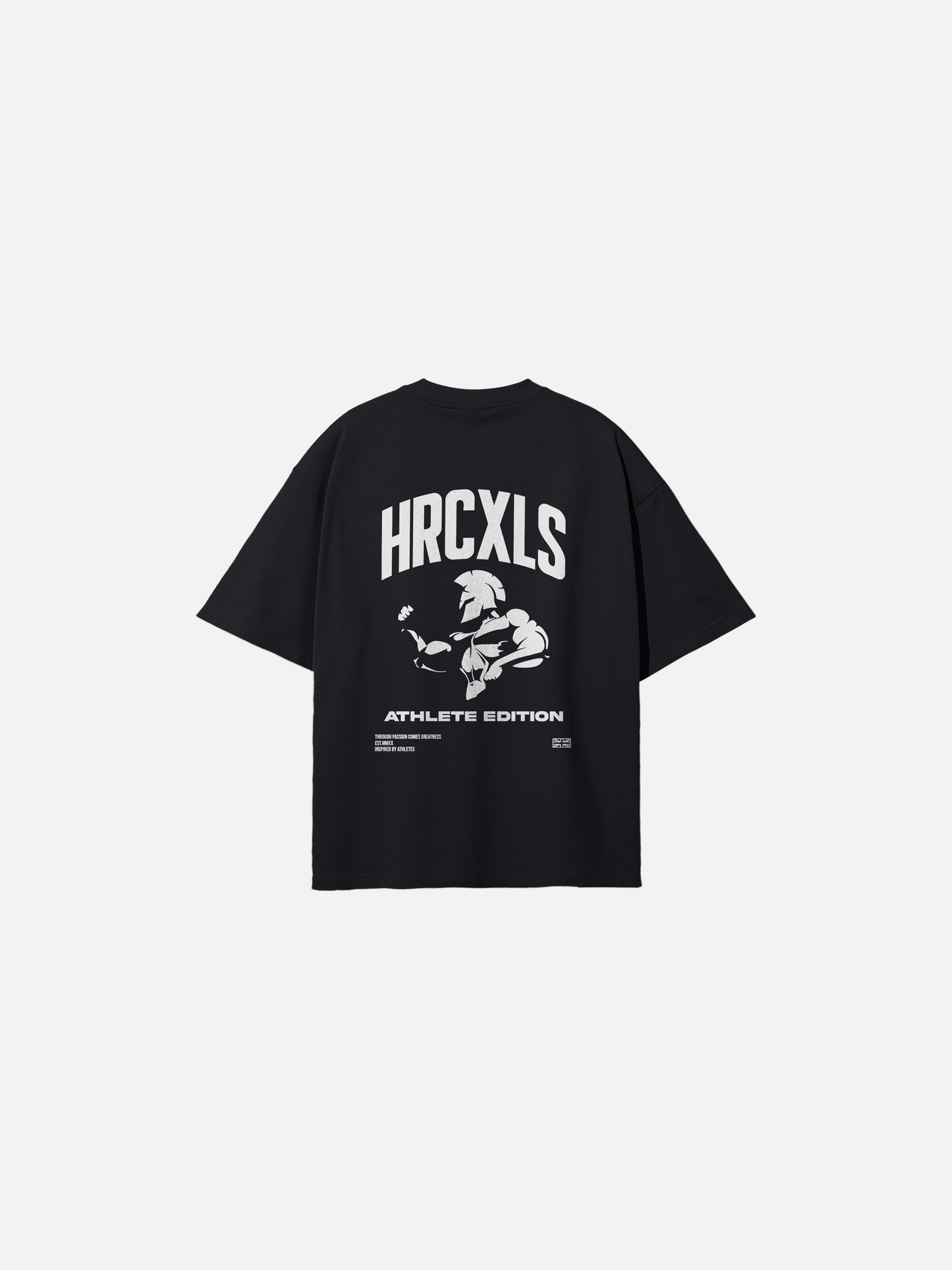 HERCXLES: Athlete Edition Oversized T-Shirt - Black back flat lay
