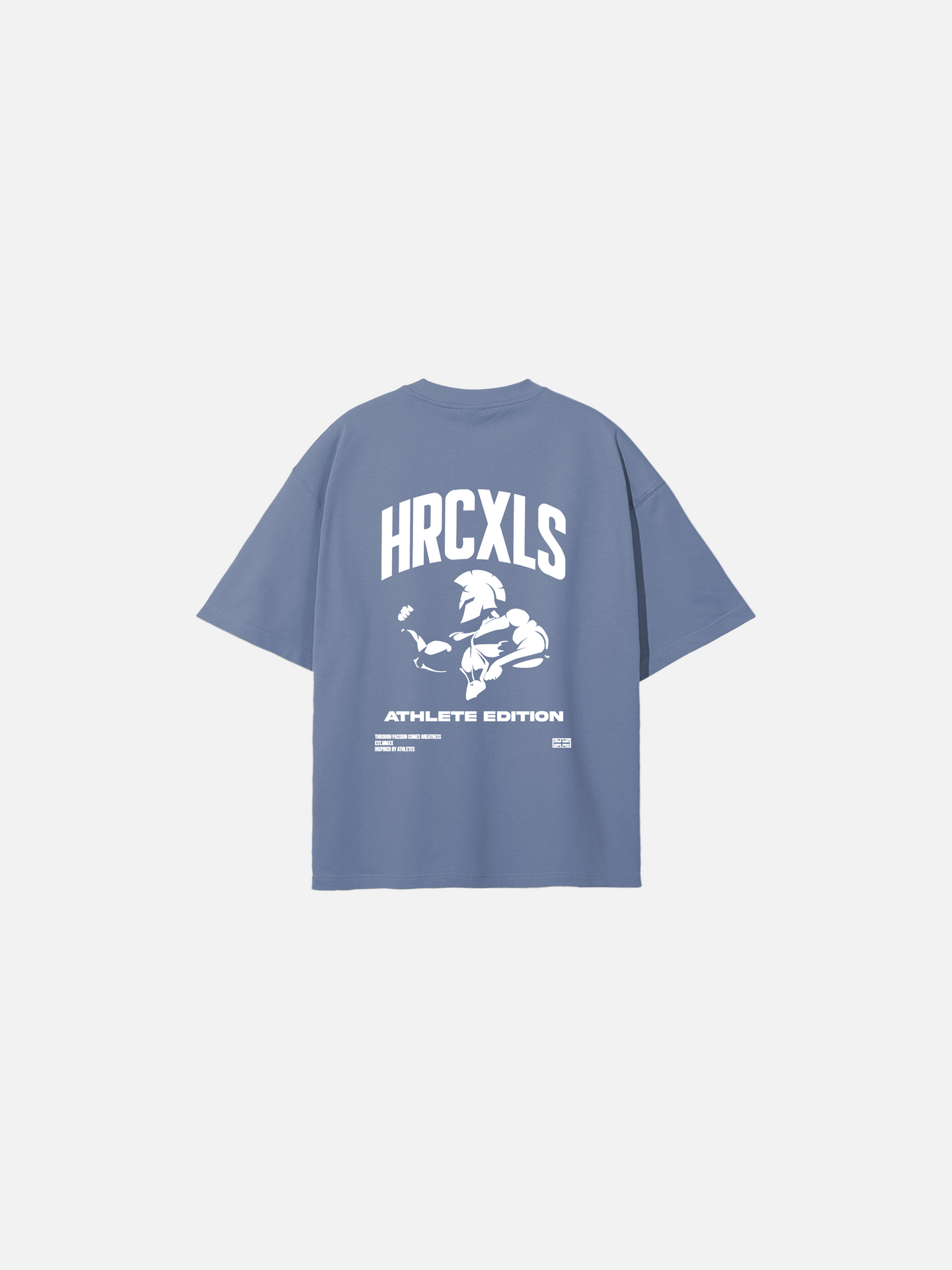 HERCXLES: Athlete Edition Oversized T-Shirt - Blue image 7 flat lay