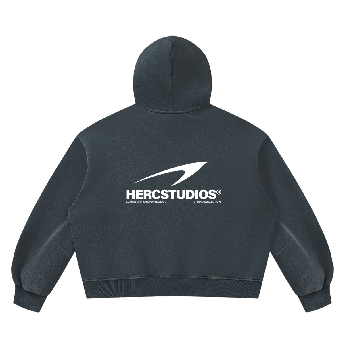 Unisex Vintage Wash Boxy Fleece Hoodie