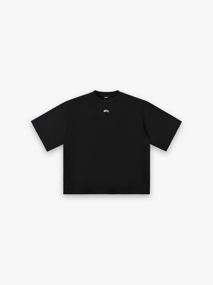 Athlete Oversized T-Shirt - Black flat lay front