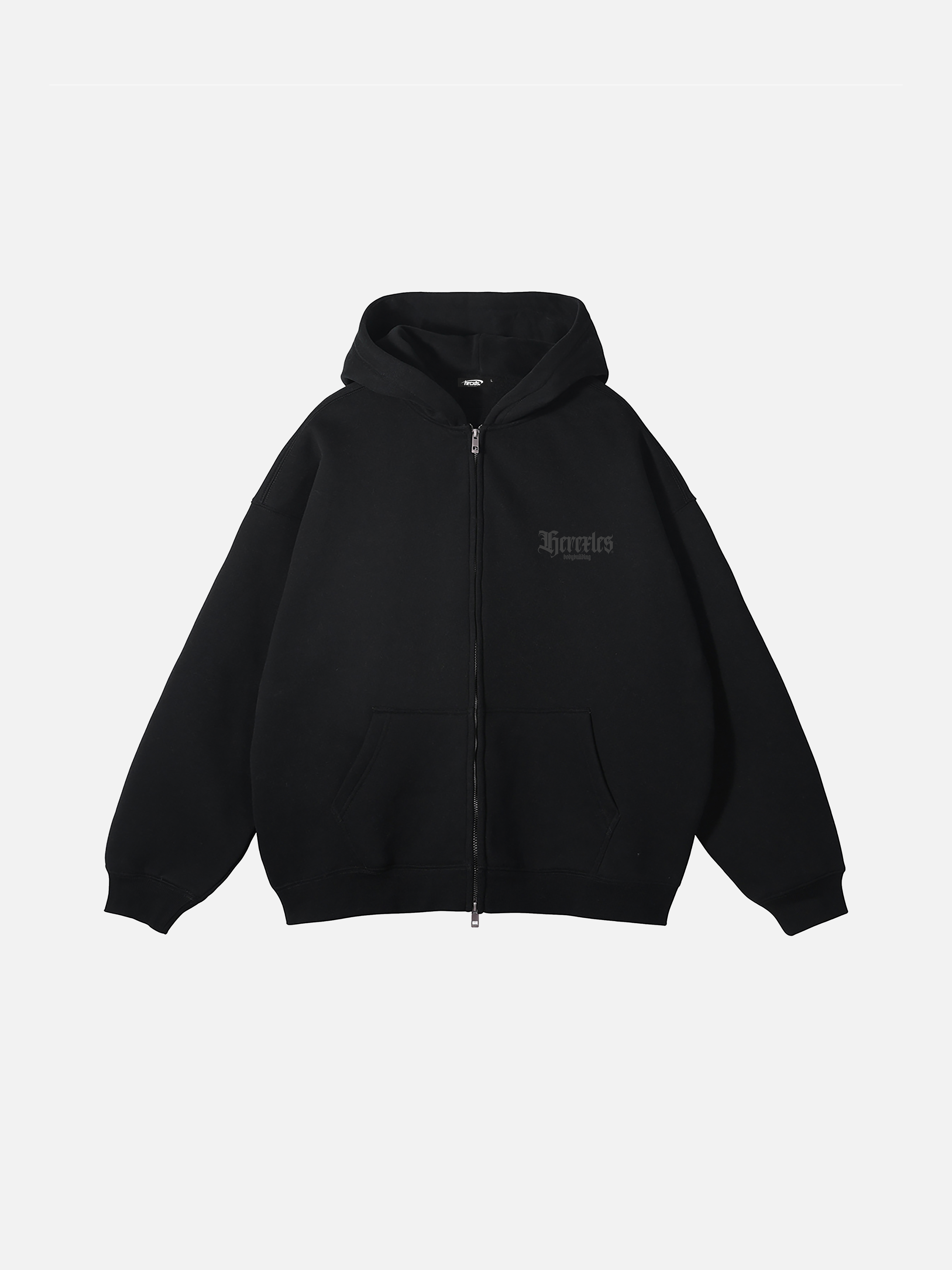 Bodybuilding Relaxed Zip Up Hoodie