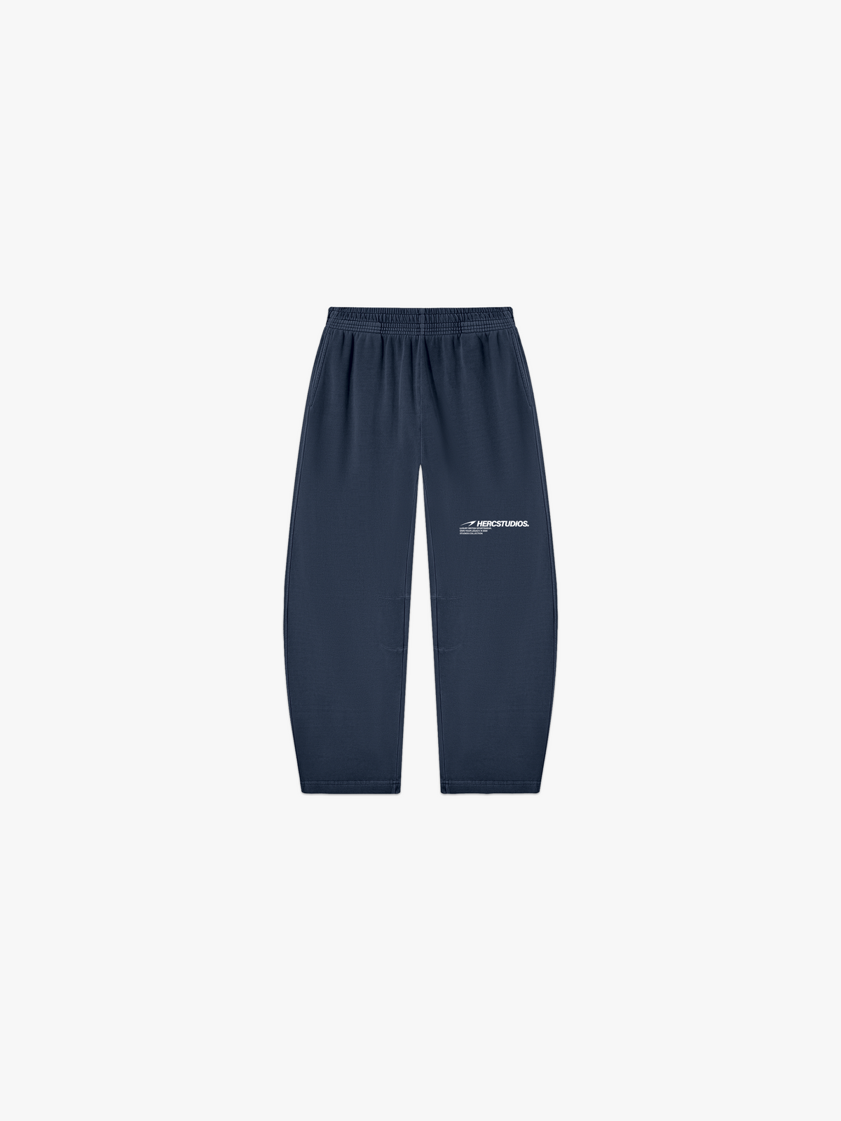 HERCSTUDIOS Sweatpants - Navy front flat lay
