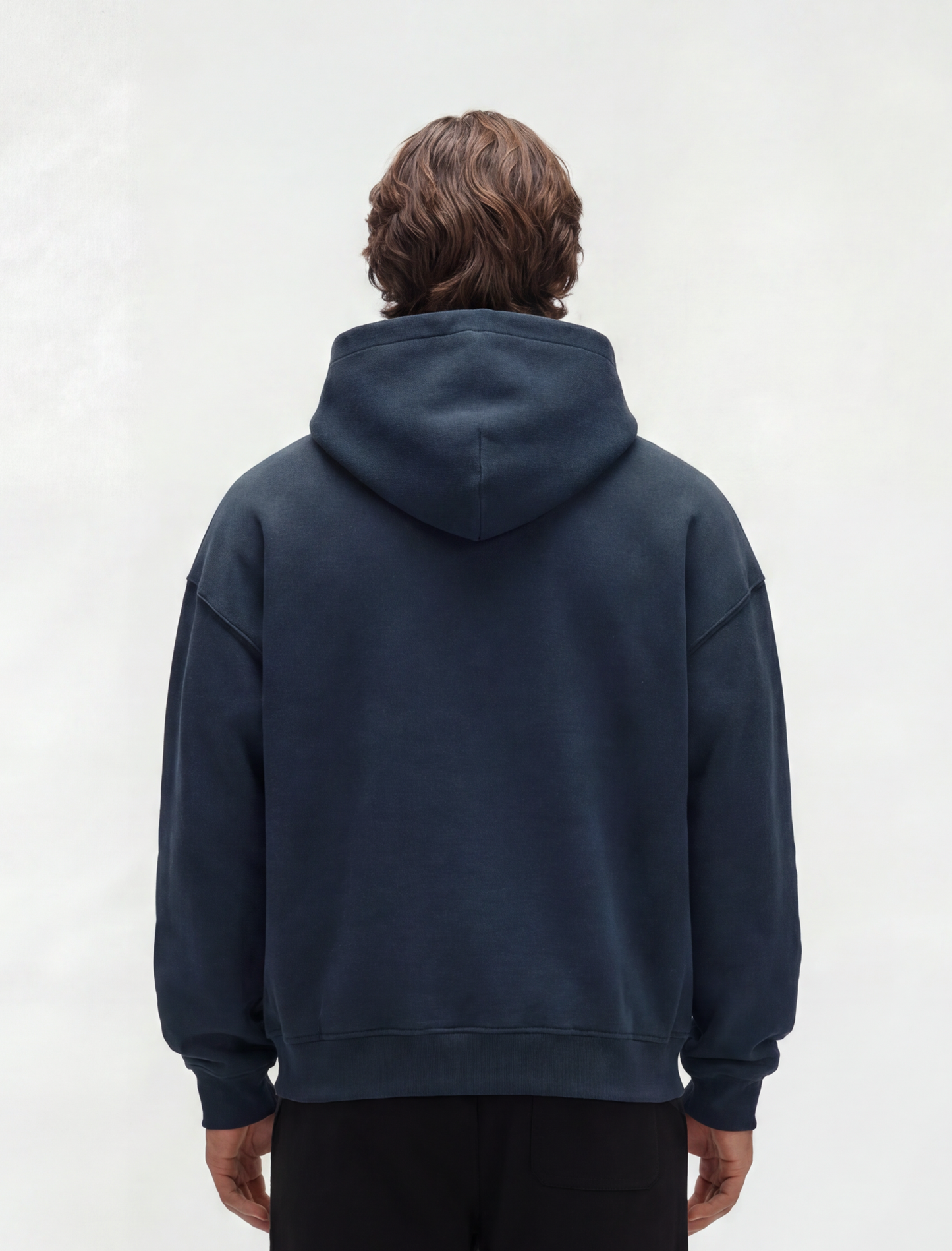 HERCXLES Rush Hoodie - Navy Blue model back