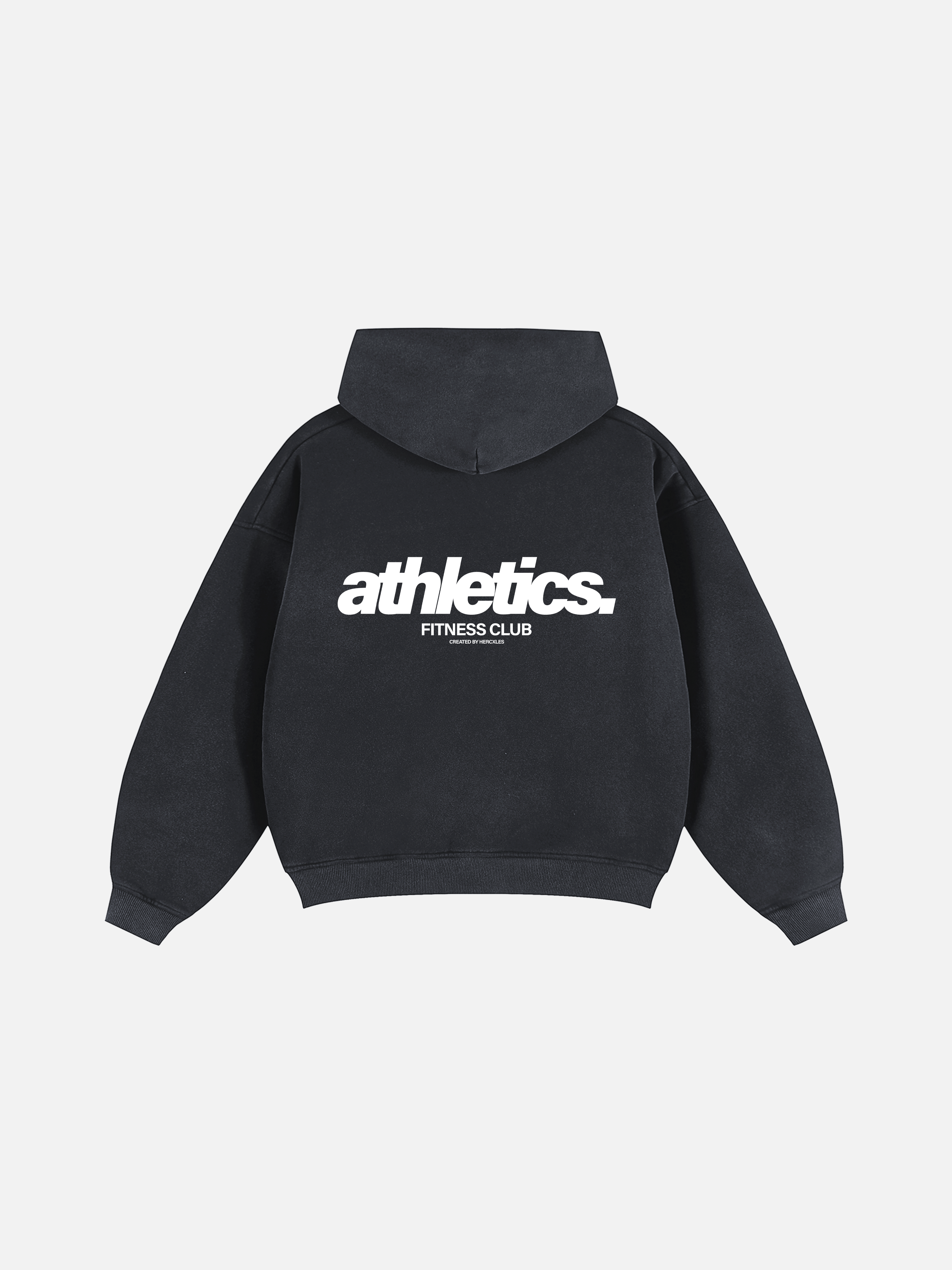 Athletics faded oversized zip-up hoodie