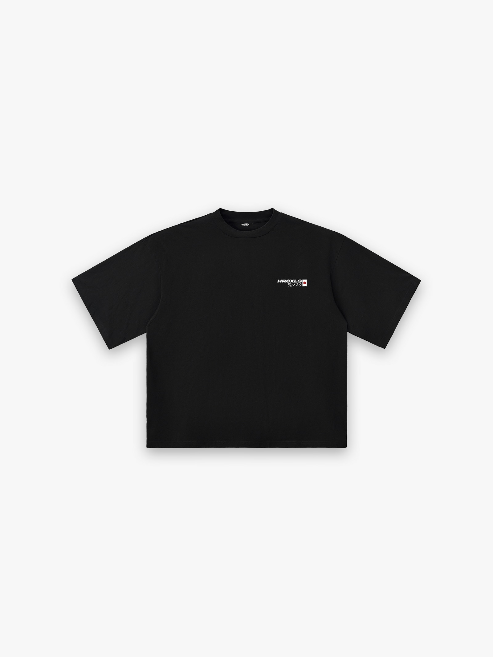 Oni Oversized T-Shirt - Black flat lay front