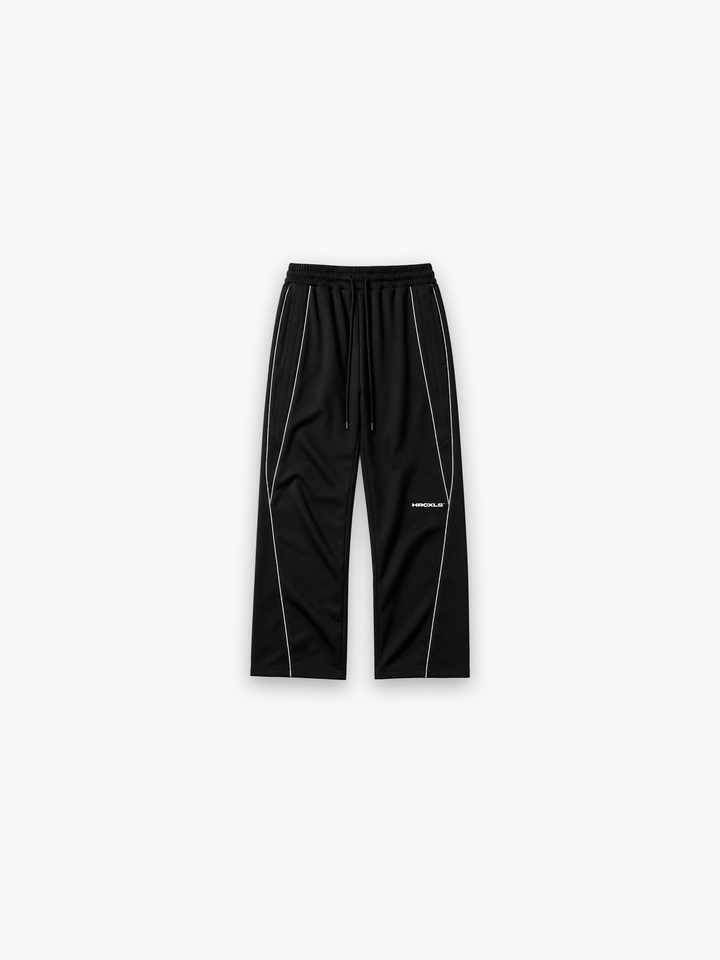 HCX 2026 main: Reflective Straight-Leg Sweatpants - Black flat lay
