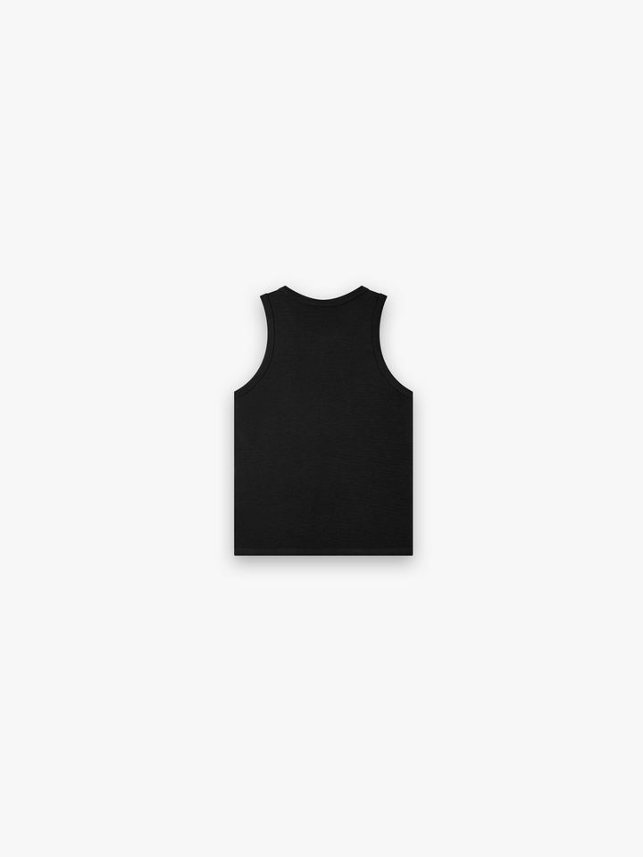 HERCXLES 2026: Sport Ribbed Tank Top - Black back