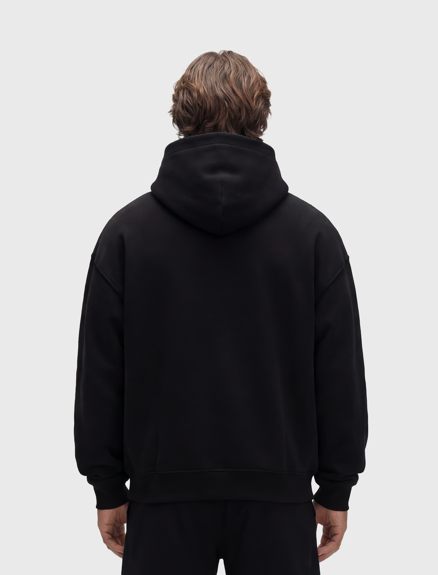 HERCXLES 2026: Running Zip Hoodie - Black model back