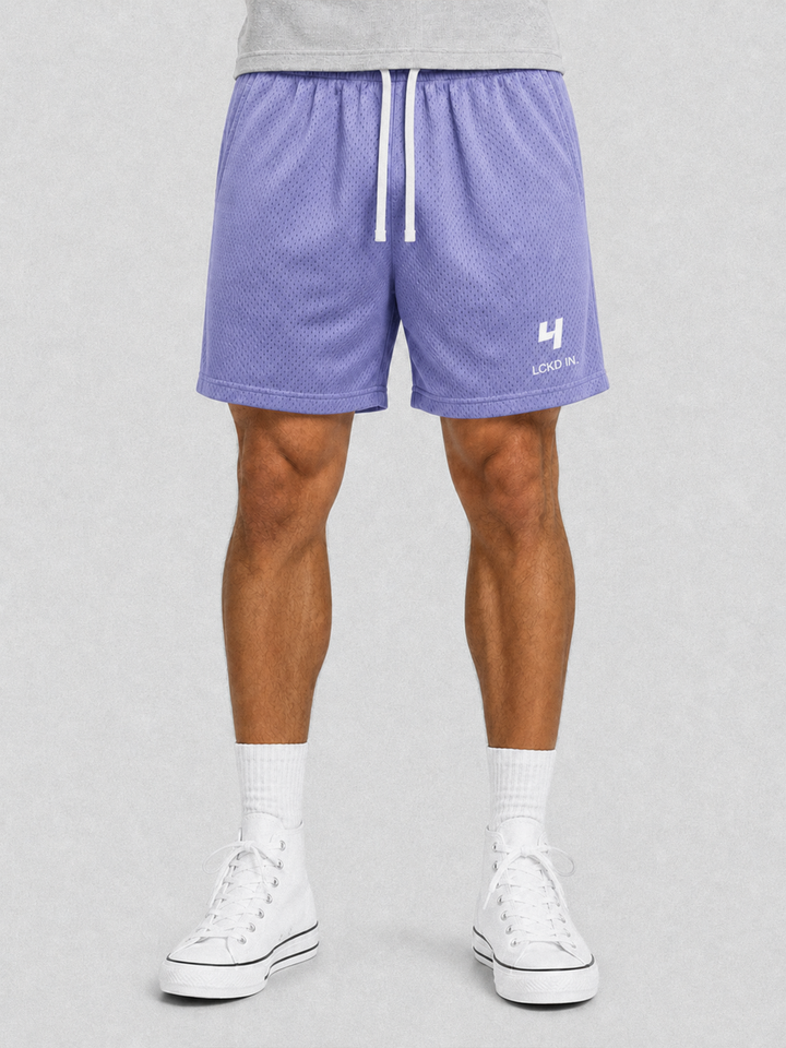 HCX feature detail: LCKD IN Mesh Shorts - Purple model