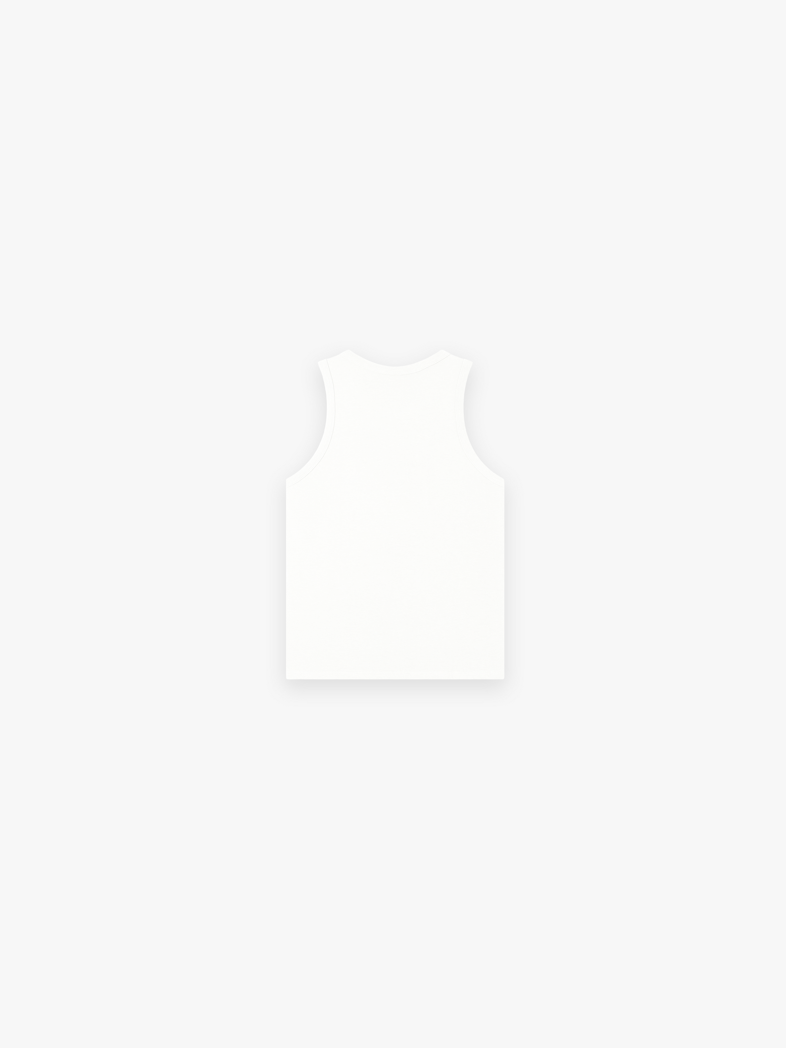 HERCXLES 2026: Sport Ribbed Tank Top - White back