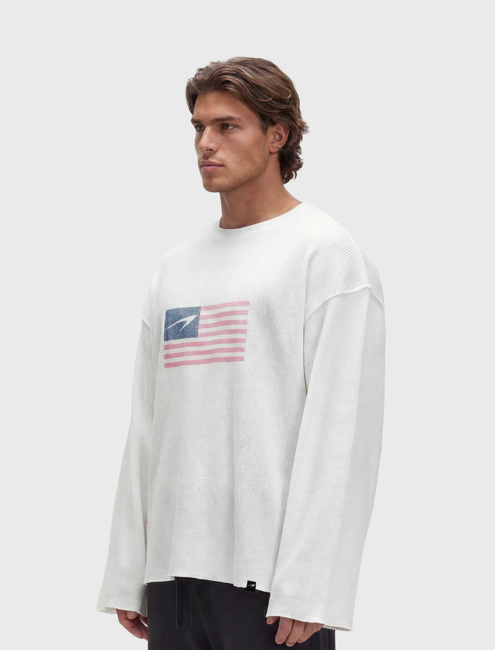 USA Rag Tee - White quarter