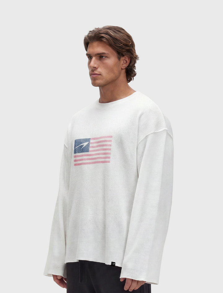 USA Rag Tee - White quarter