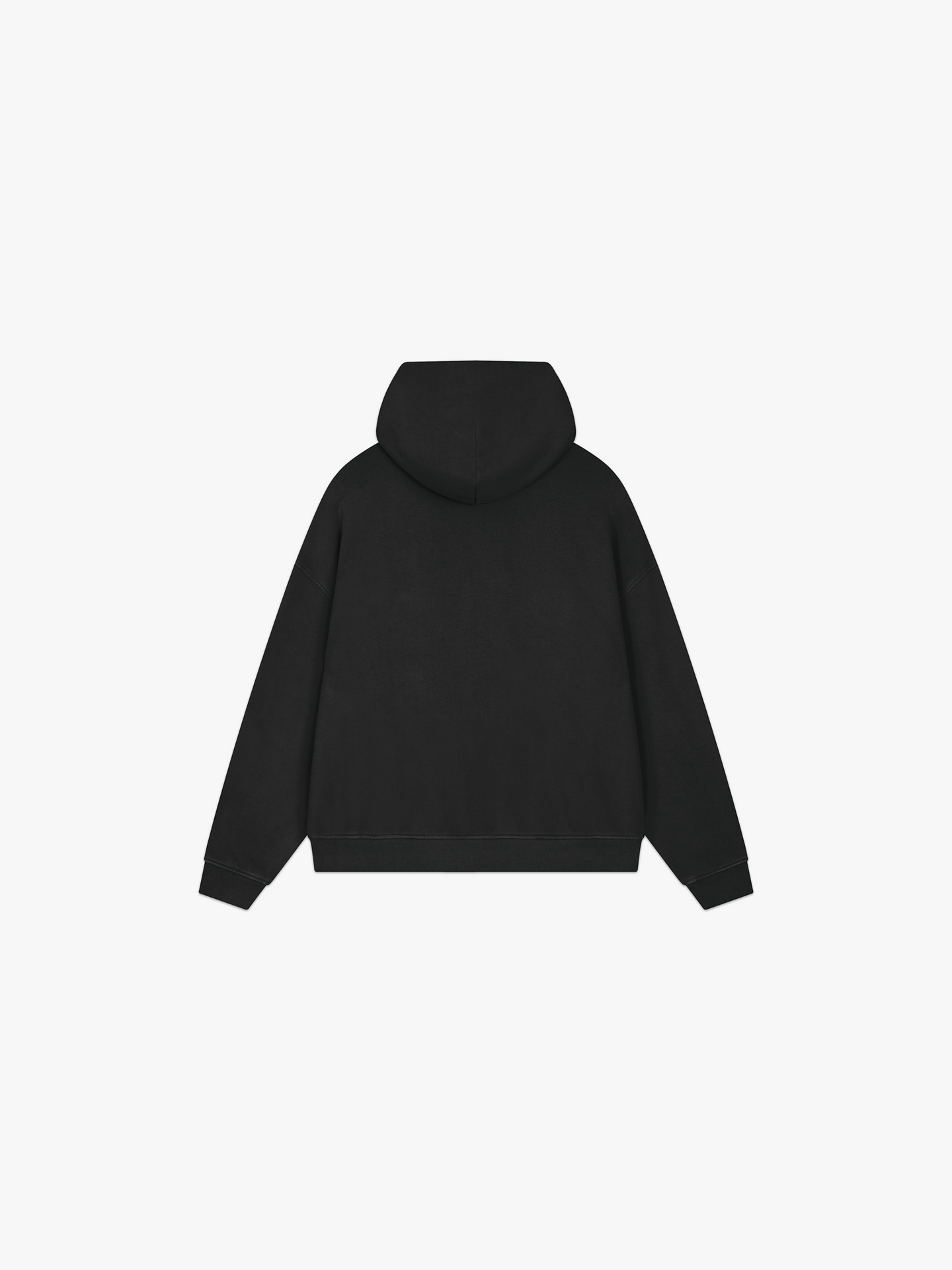 HERCXLES Lifting Club Vintage Wash Hoodie - Black back flat lay