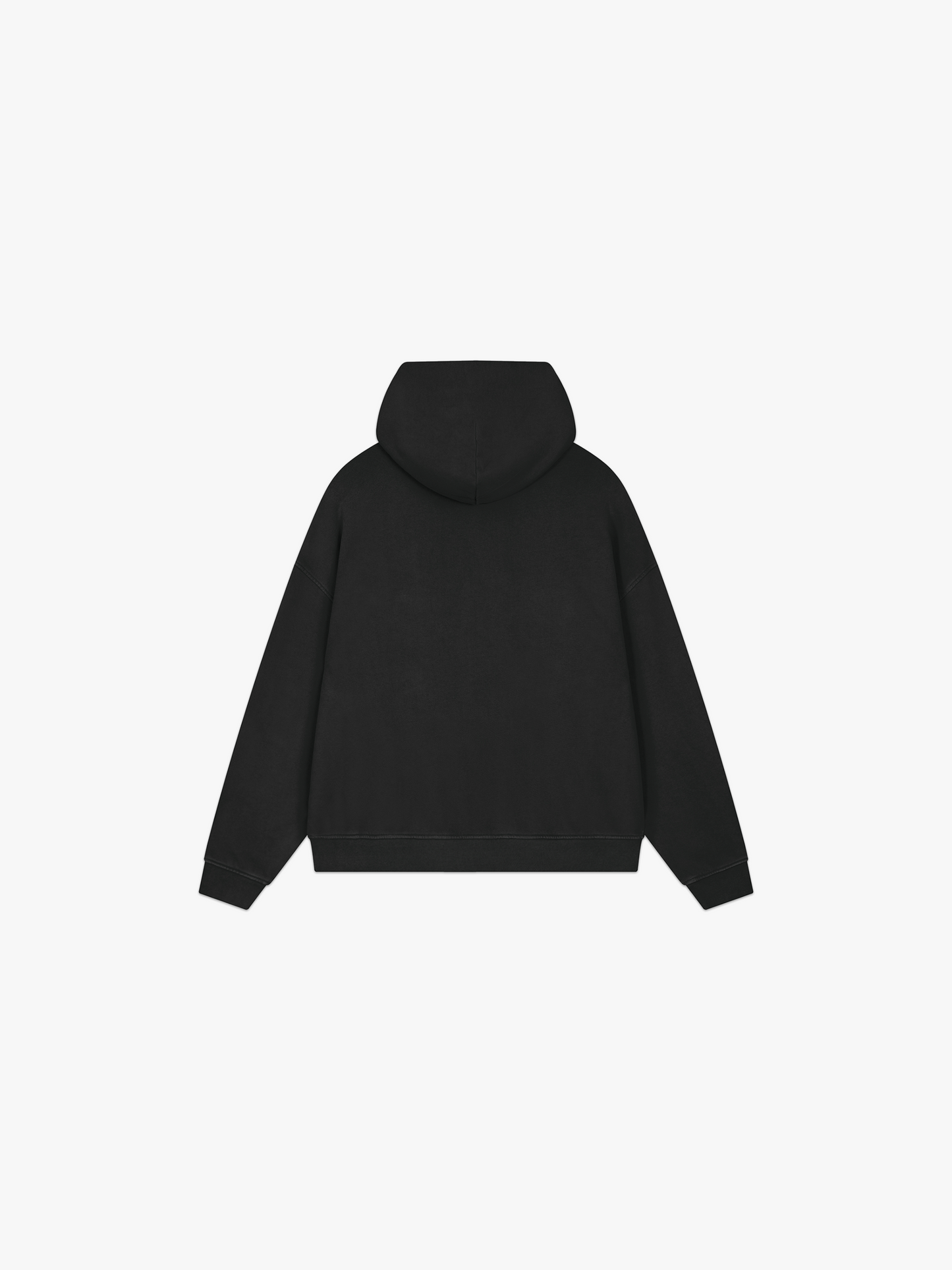 HERCXLES Lifting Club Vintage Wash Hoodie - Black back flat lay