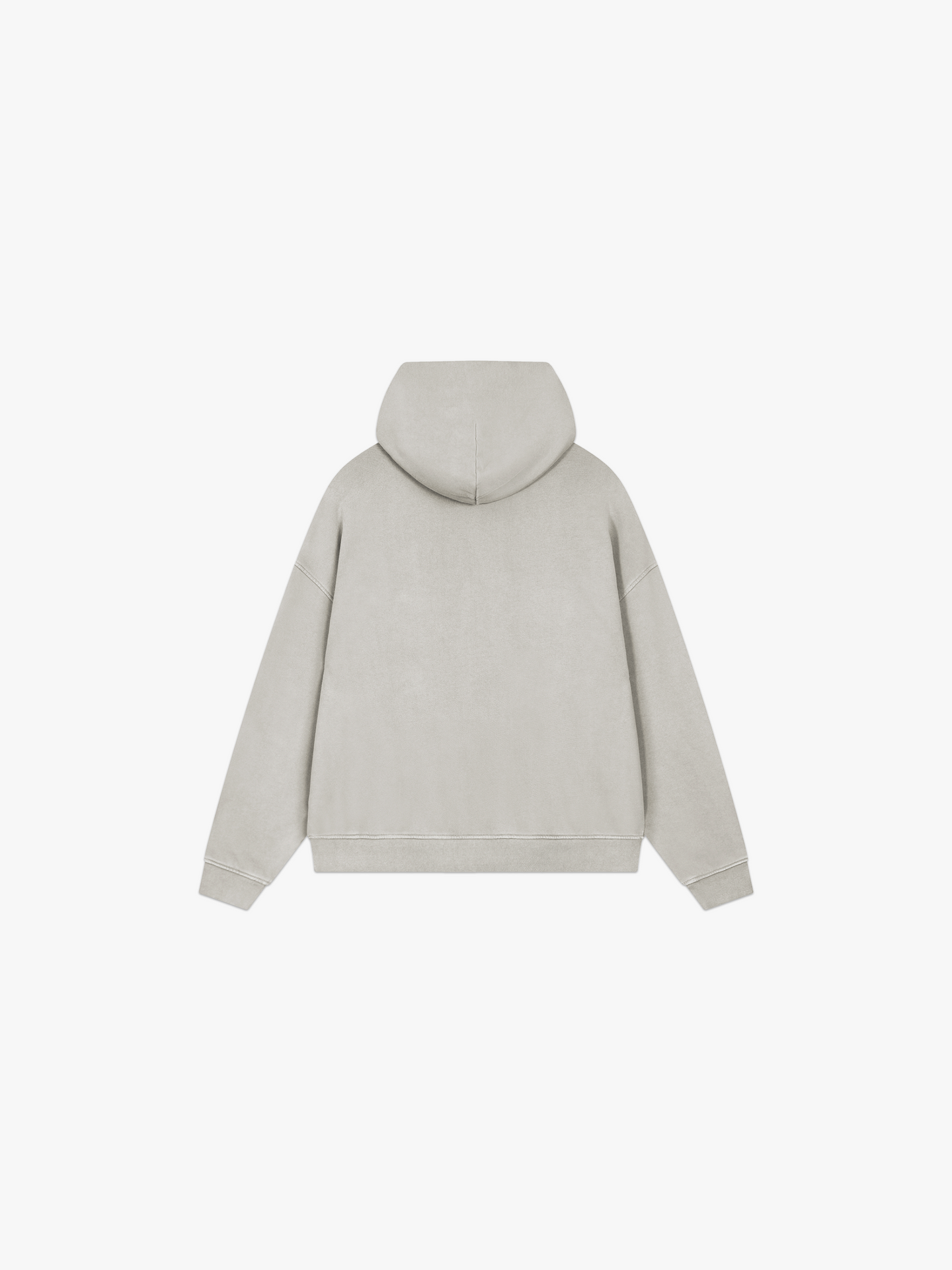 HERCXLES Lifting Club Vintage Wash Hoodie - Cream back flat lay