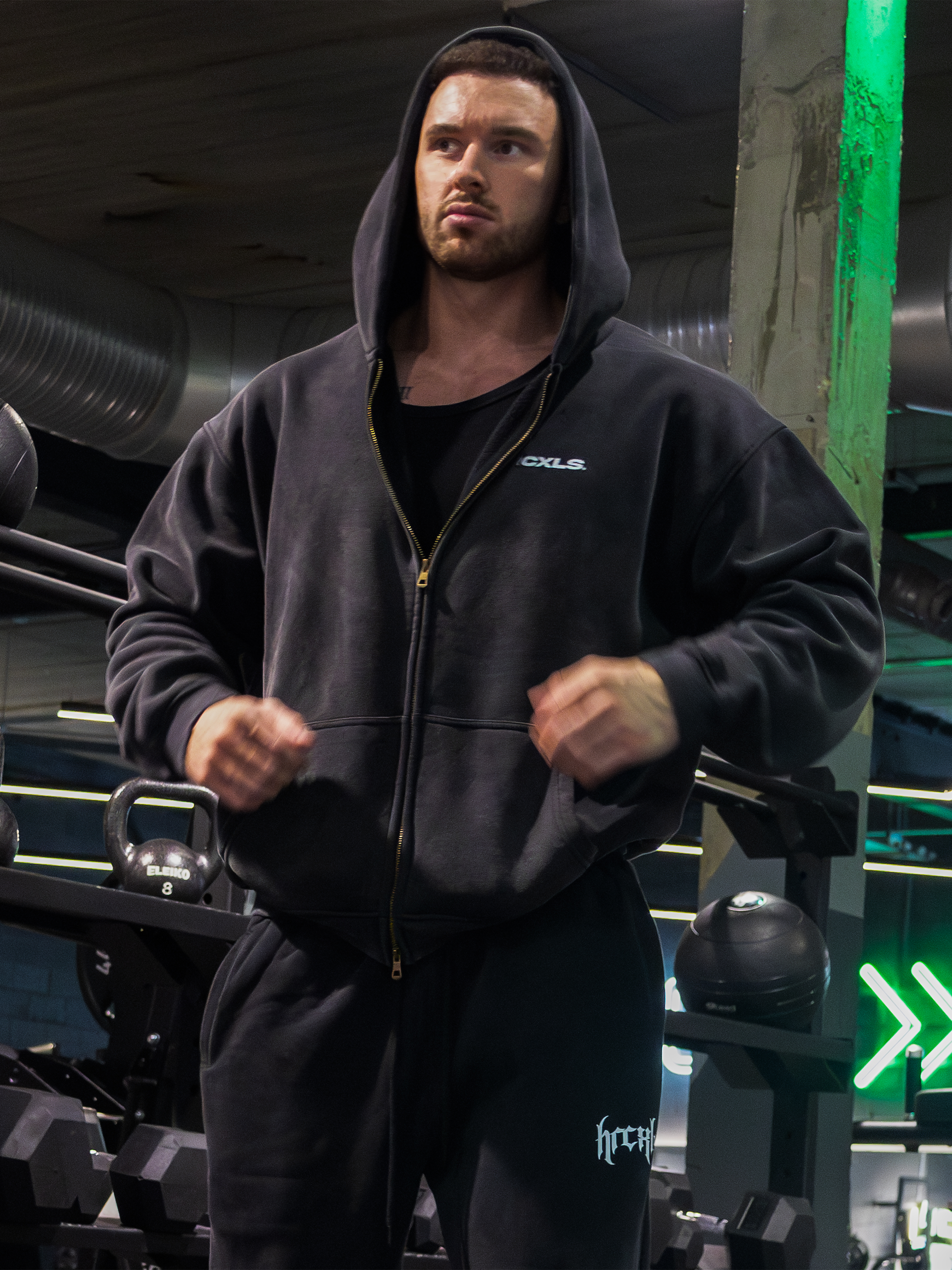 Venom faded oversized zip-up hoodie