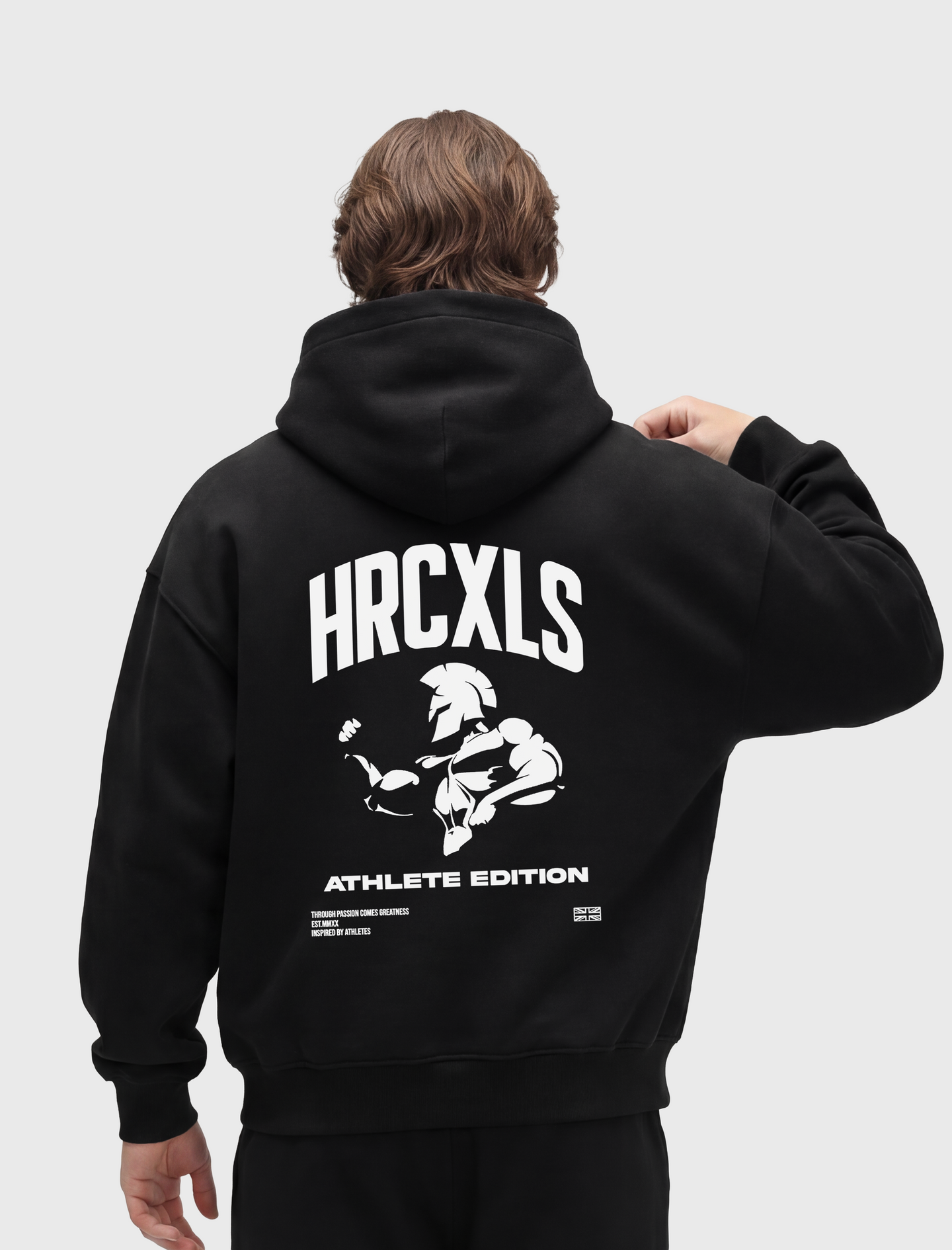 HERCXLES 2026: Athlete Edition Hoodie - Black model back