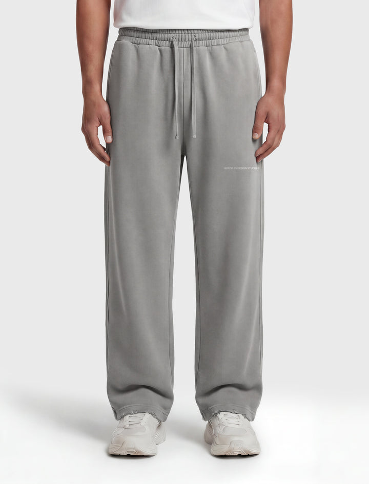 HCX feature detail: Studios Distressed Sweatpants - hcx gallery distressed sweatpants light grey