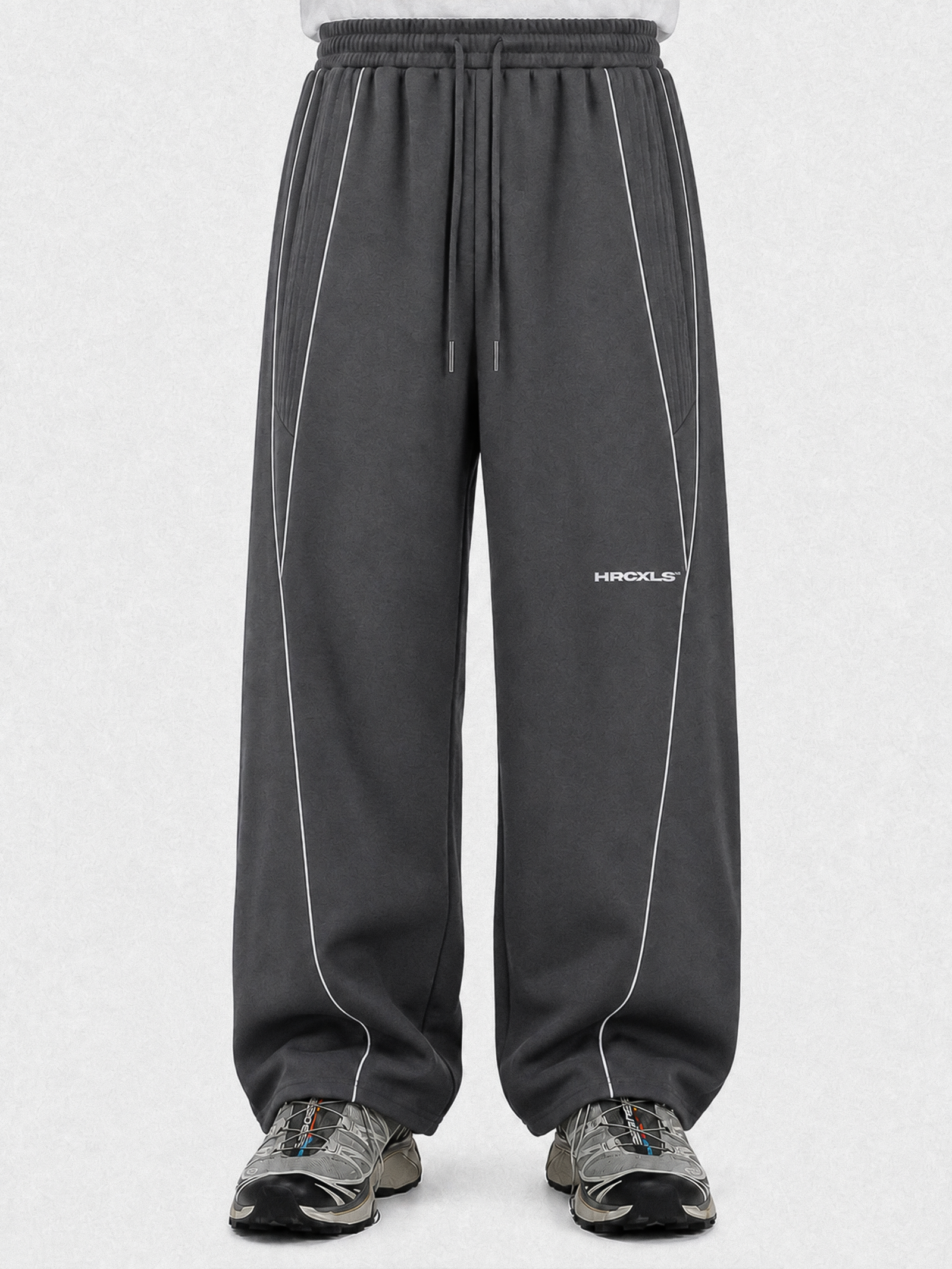 HCX feature detail: Reflective Straight-Leg Sweatpants - hcx gallery reflective sweatpants grey