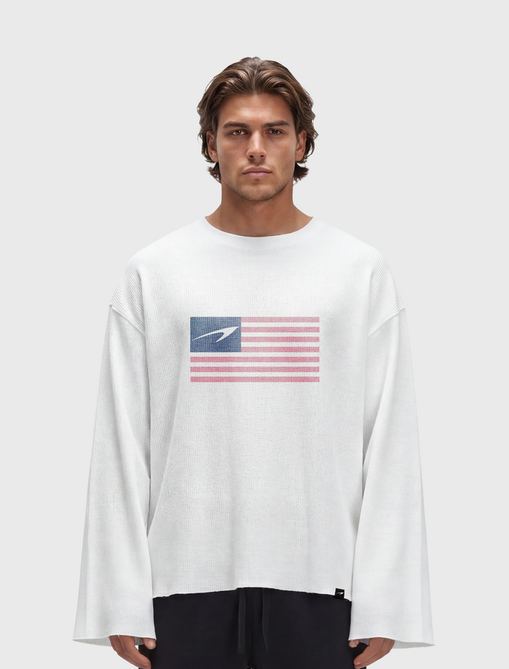 USA Rag Tee - White front
