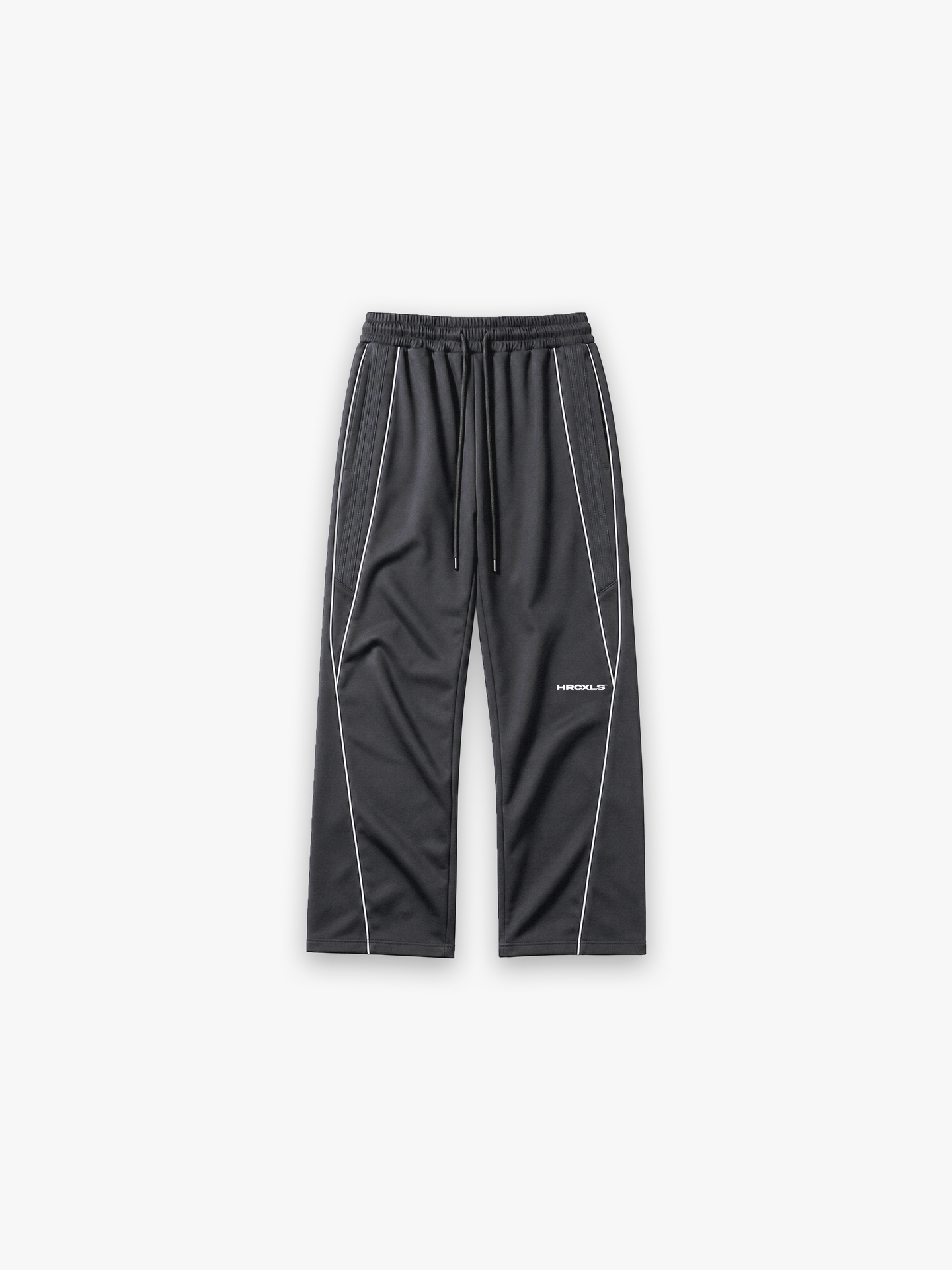 HCX 2026 match: Reflection Striped Straight-Leg Sweatpants - reflective grey sweatpants