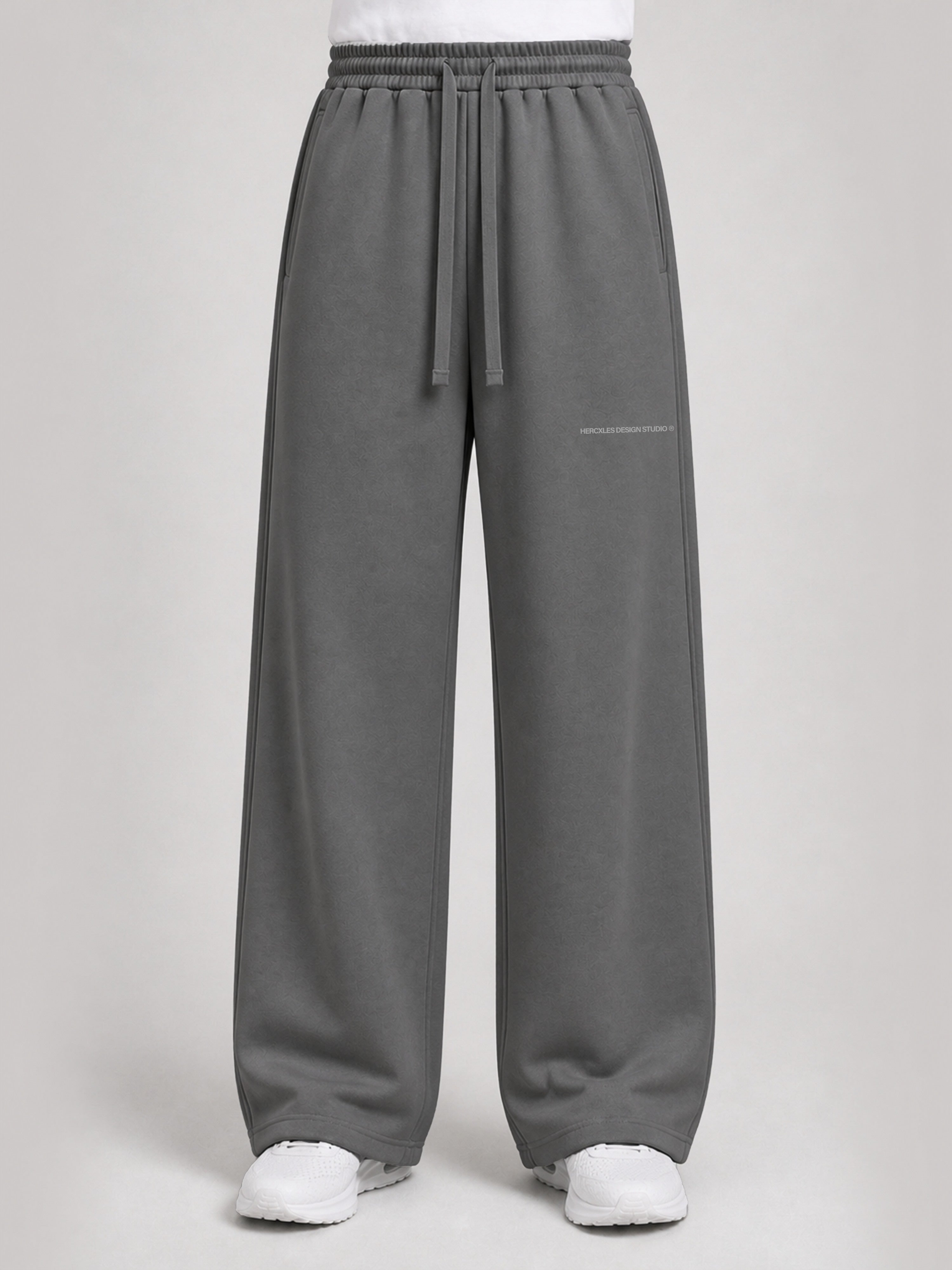 Studios Distressed Sweatpants worn by model