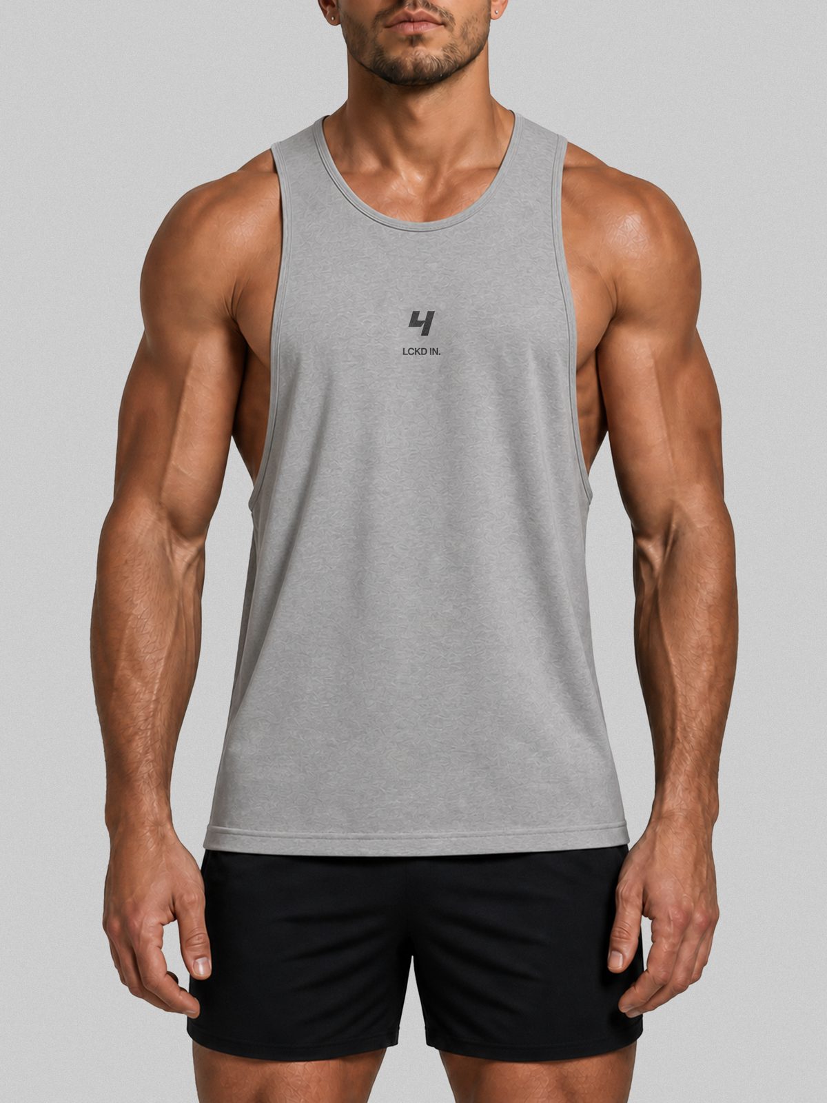 LCKD IN Cut Off worn by model