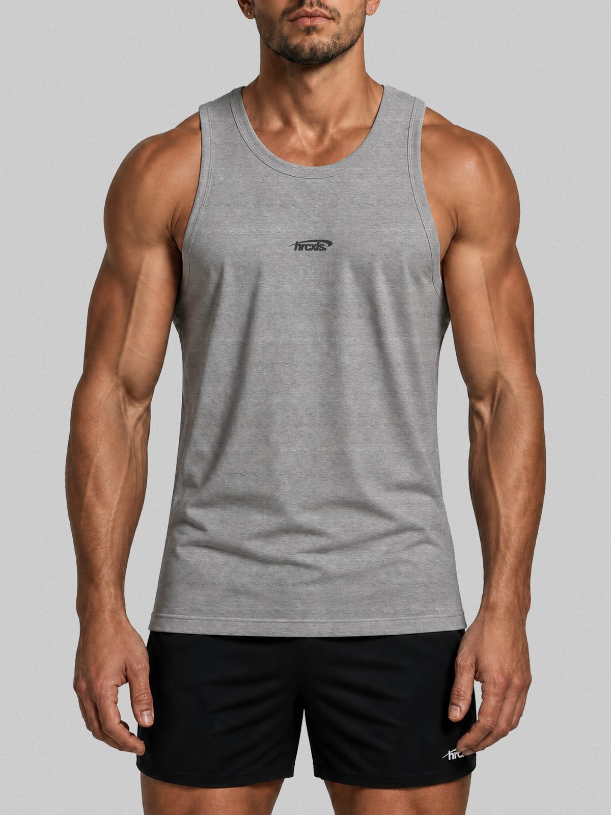 Sport Ribbed Tank Top worn by model