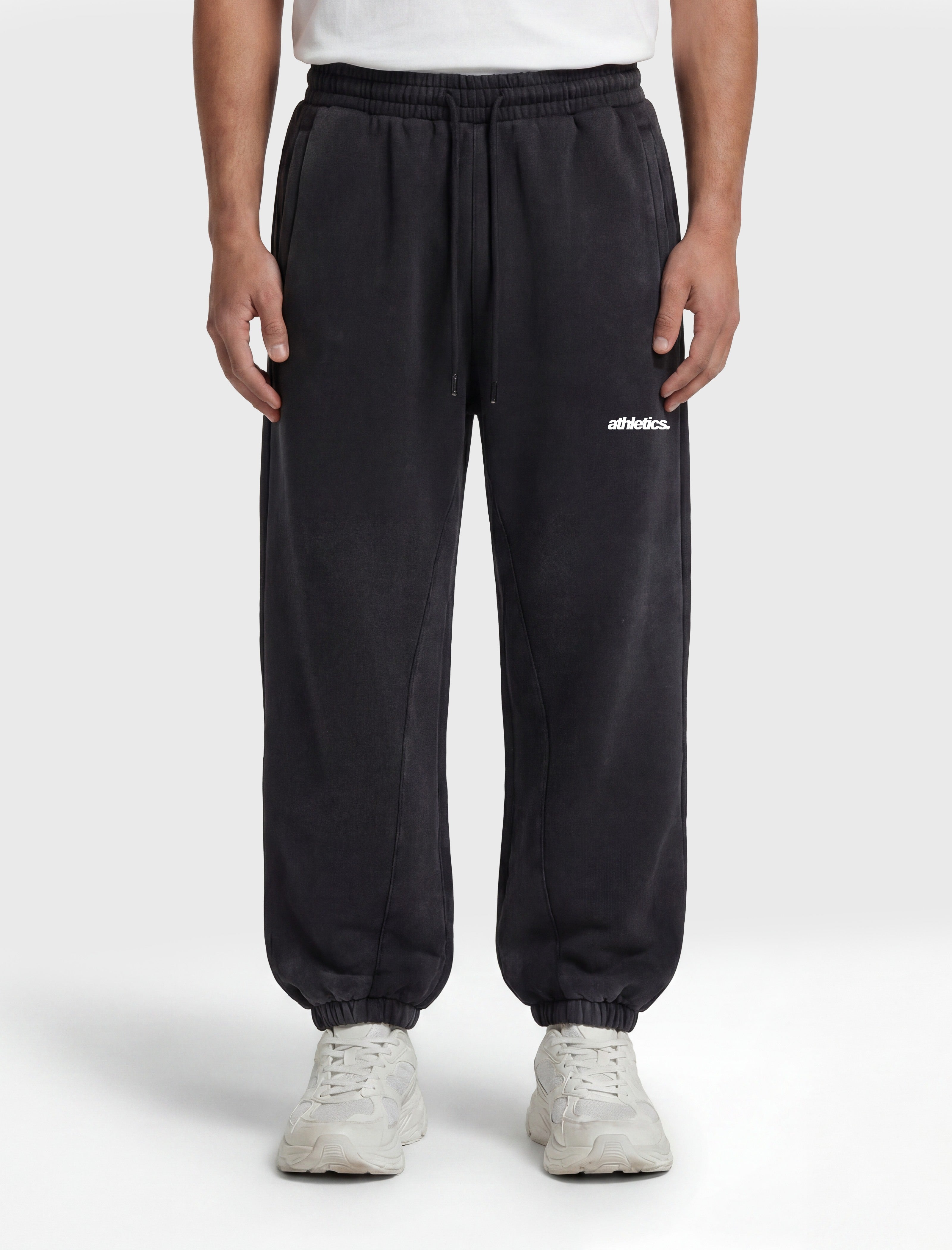 HERCXLES Athletics Oversized Sweatpants - Black model front