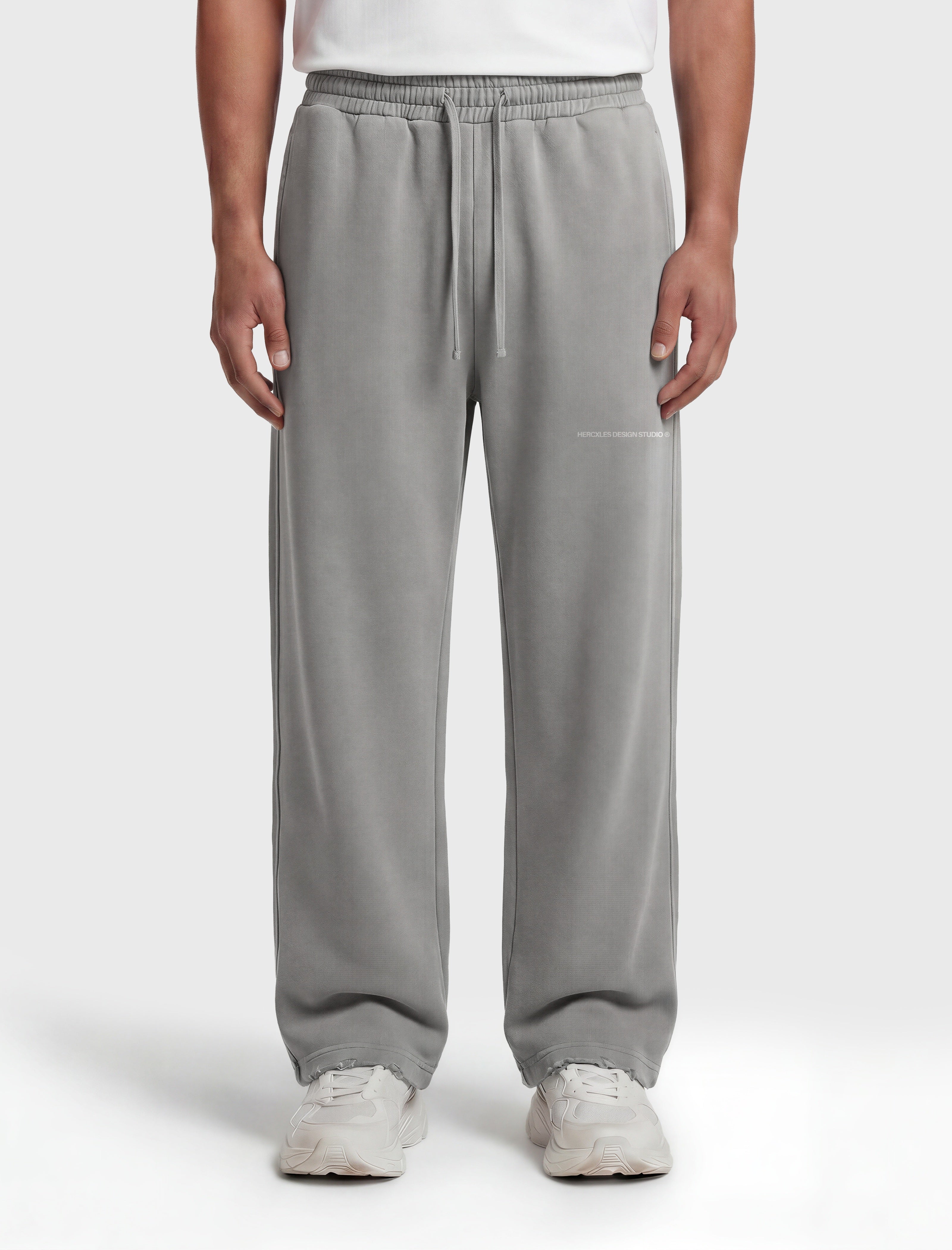 Studios Distressed Sweatpants worn by model