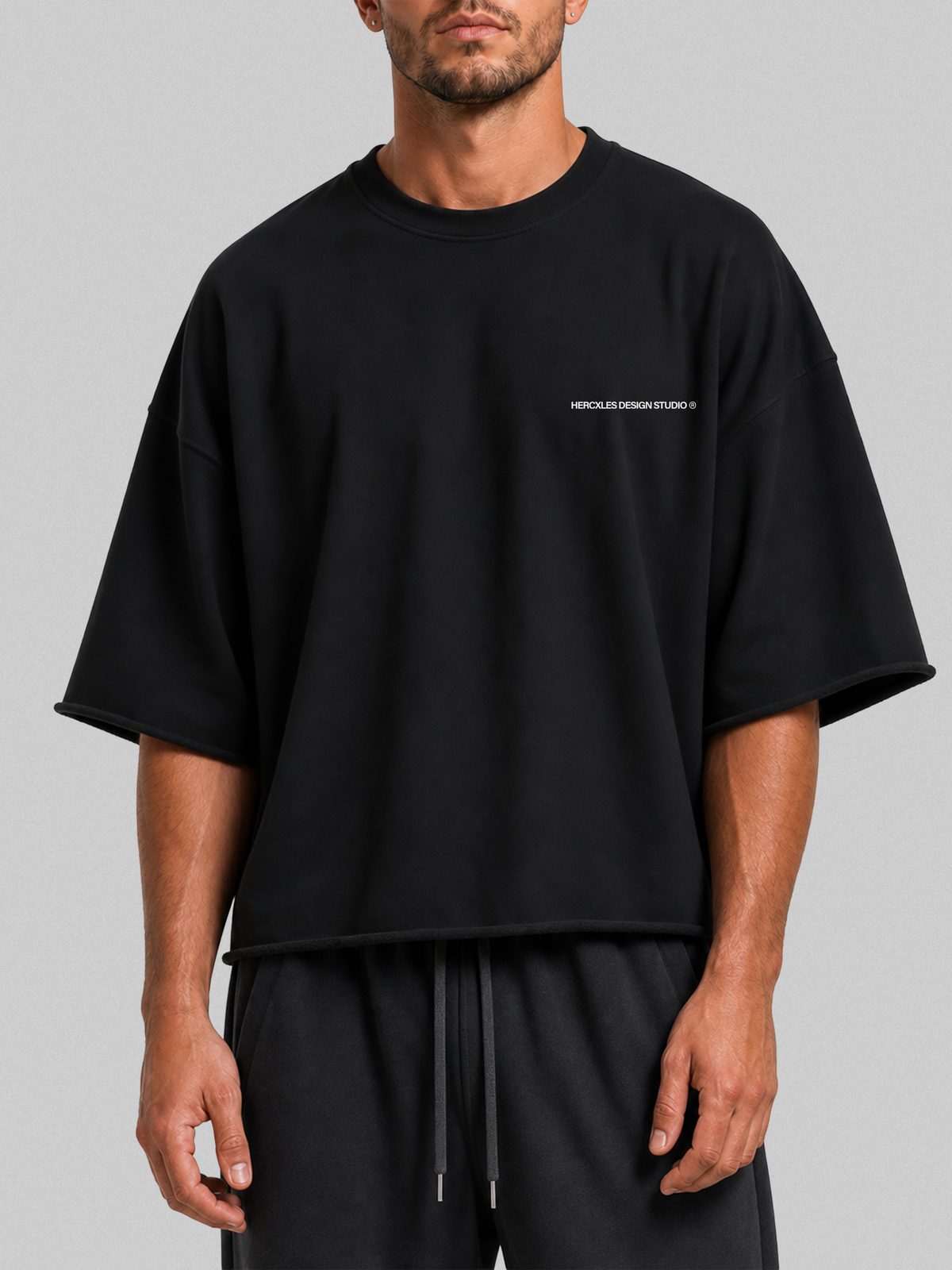 Studios Raw Cut T-Shirt worn by model