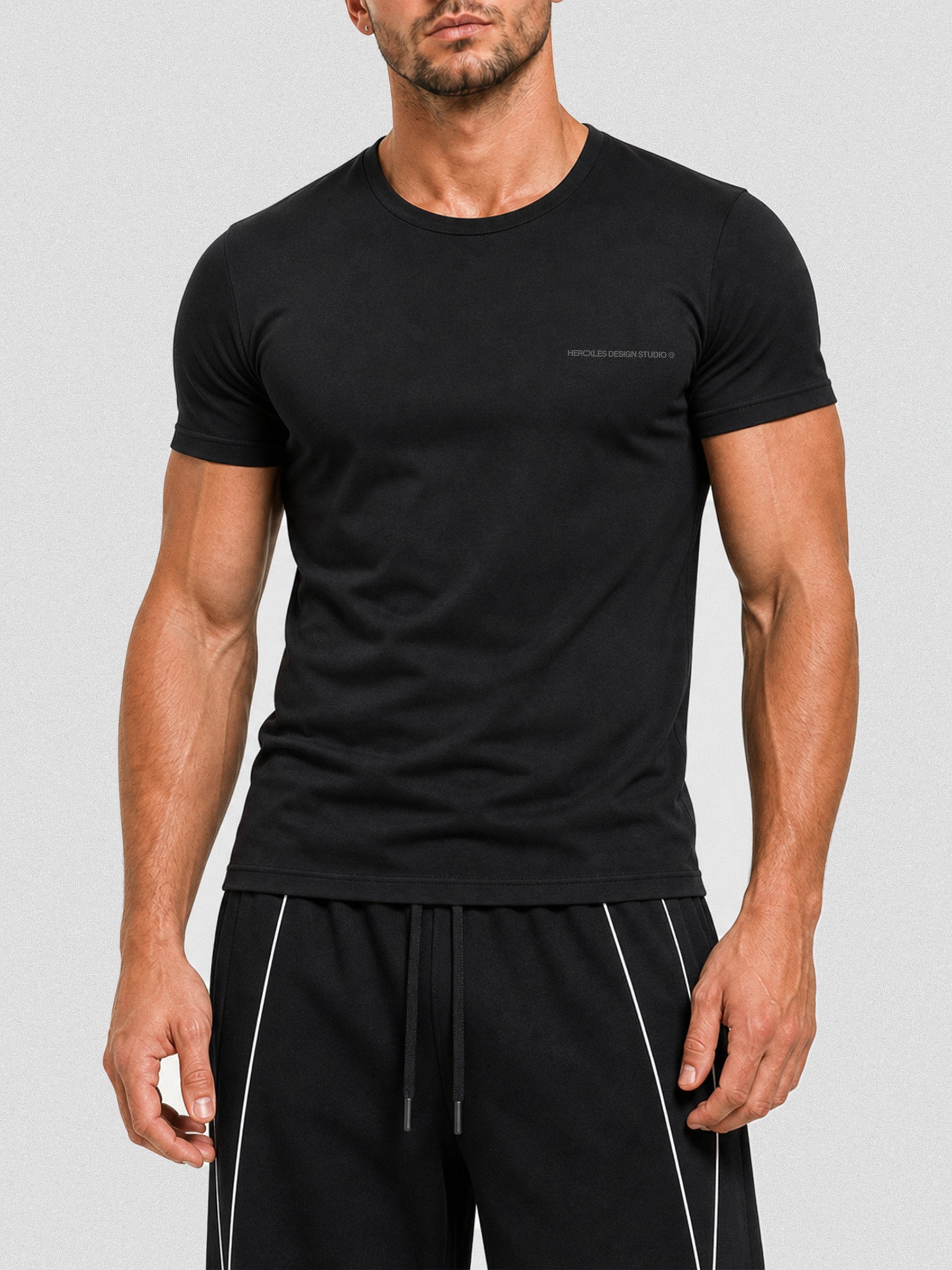 Studios Fitted T-Shirt worn by model