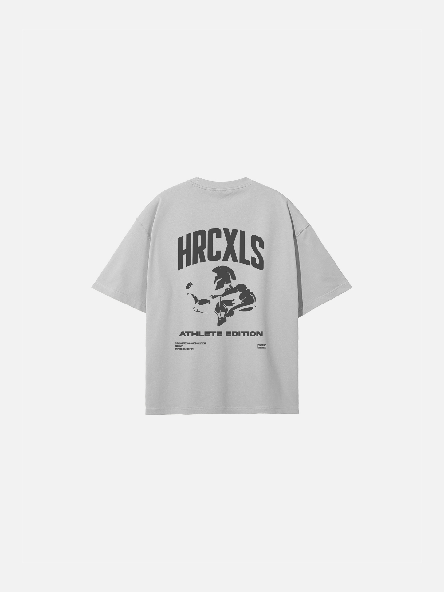 HERCXLES: Athlete Edition Oversized T-Shirt - Light Grey image 1 flat lay