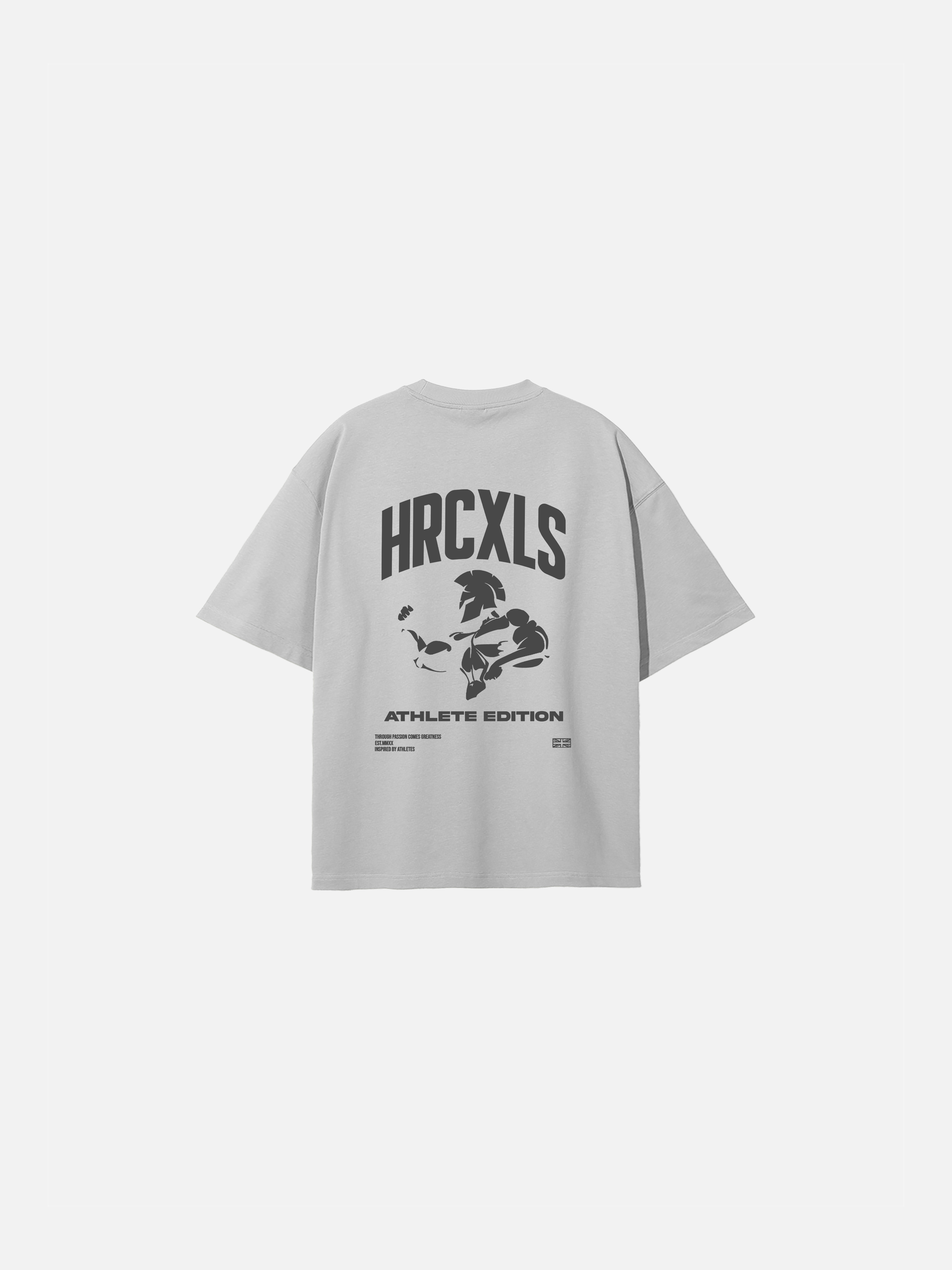 HERCXLES: Athlete Edition Oversized T-Shirt - Light Grey image 1 flat lay