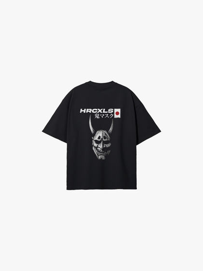 HERCXLES: Oni Oversized T-Shirt - Black back flat lay