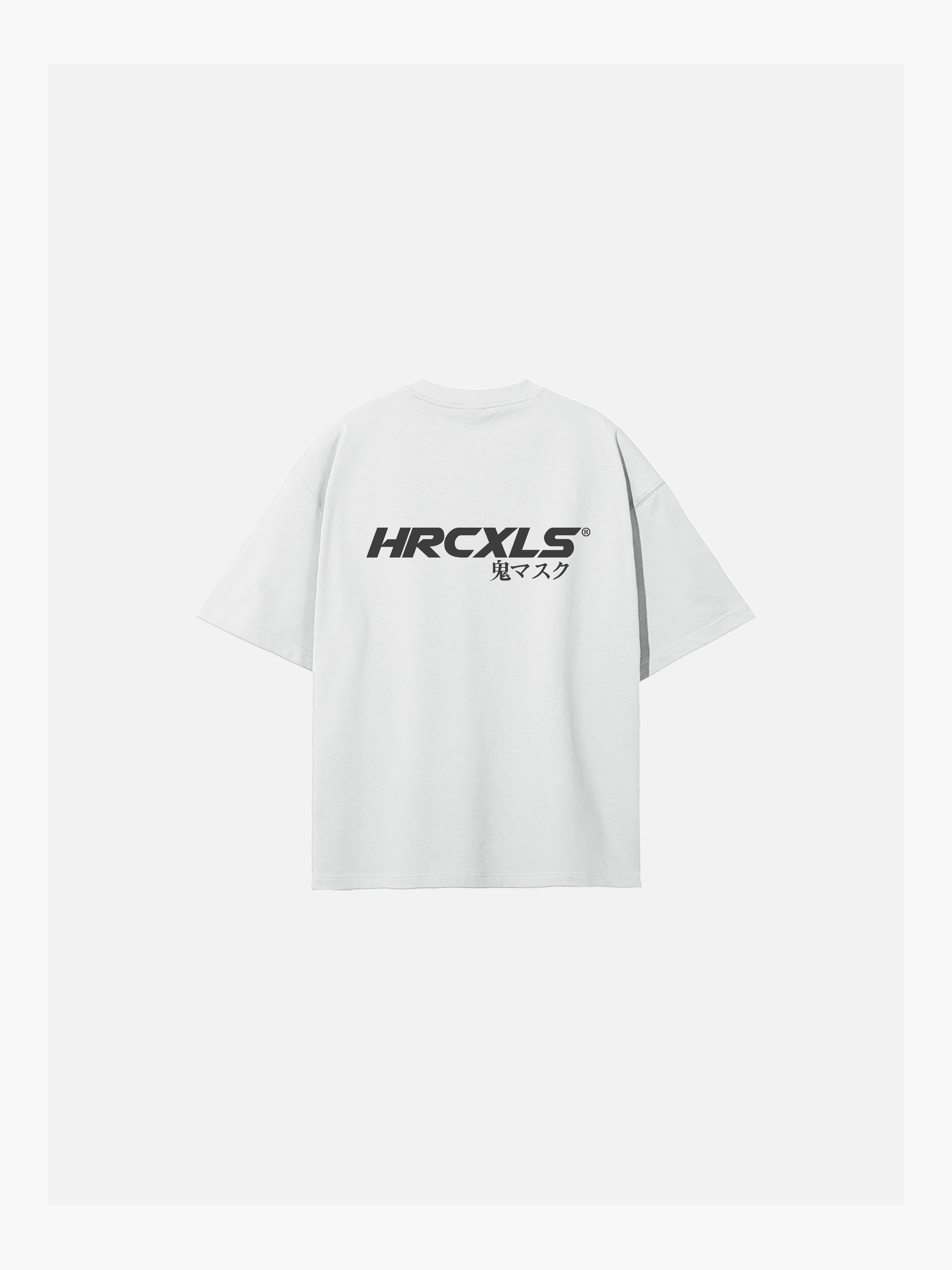 HERCXLES: Kuro Oversized T-Shirt - White back flat lay