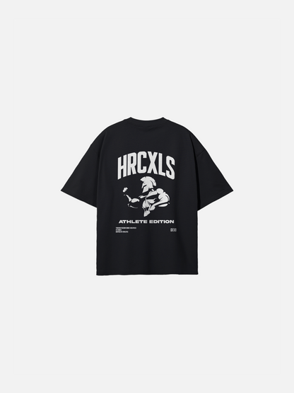 HERCXLES: Athlete Edition Oversized T-Shirt - Black back flat lay