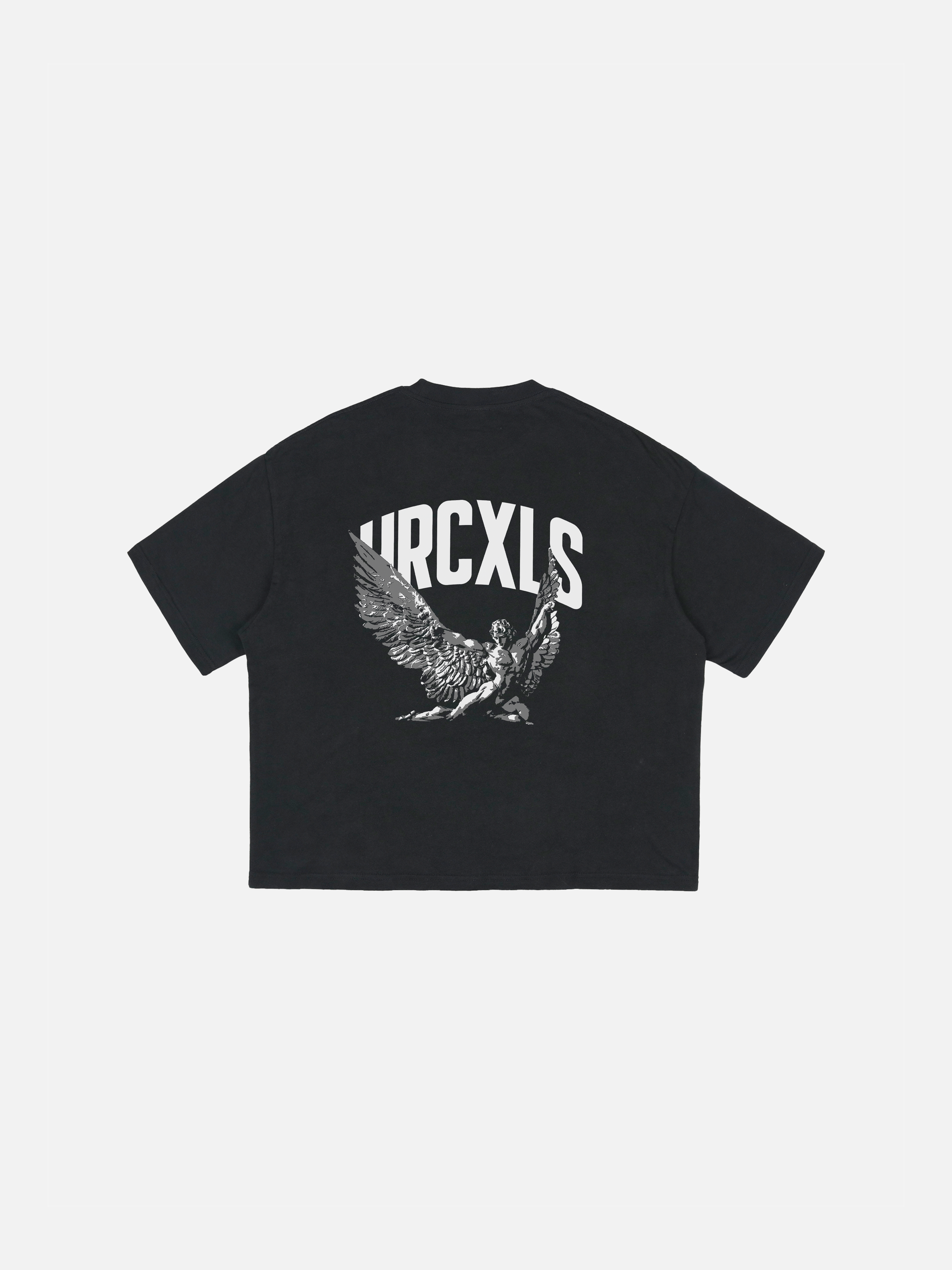 HERCXLES: Icarus Oversized T-Shirt - Black back flat lay