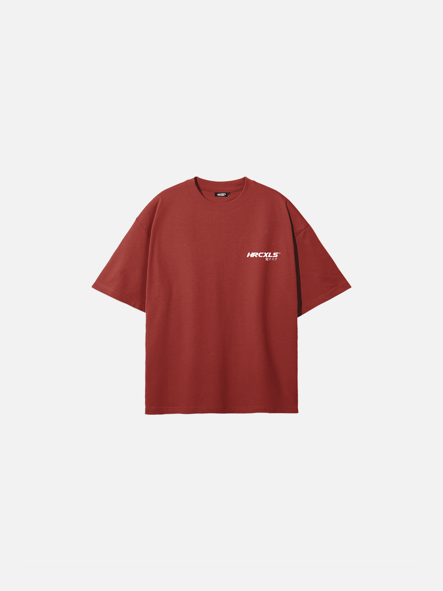 HERCXLES Kuro T-Shirt in Red - front flat lay