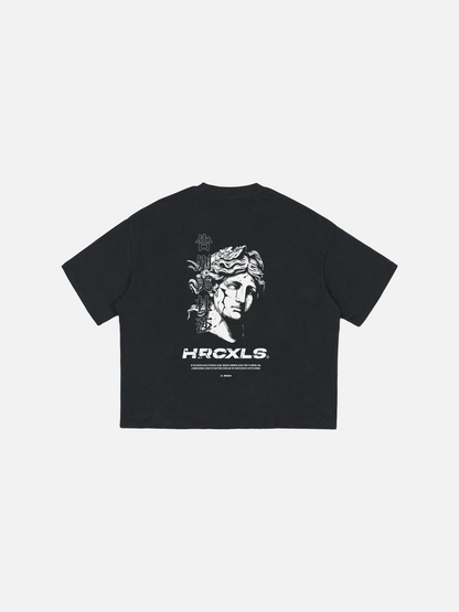 HERCXLES: Medusa Oversized T-Shirt - Black back flat lay