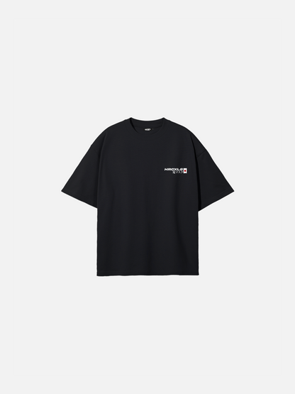 HERCXLES: Oni Oversized T-Shirt - Black front flat lay