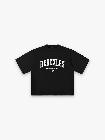 Lifting Club HUGE T-Shirt - Black / White front flat lay