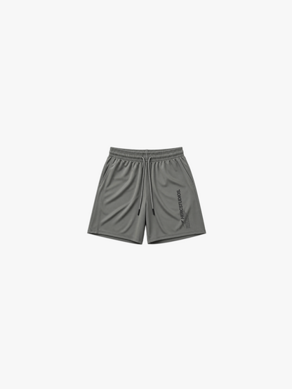 HERCSTUDIOS 7" Shorts - Grey front flat lay