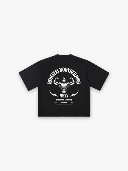 Worldwide HUGE T-Shirt - Black / White back flat lay