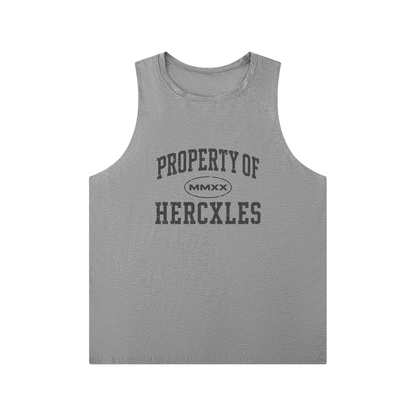 Men's Solid Color Crewneck Tank Top