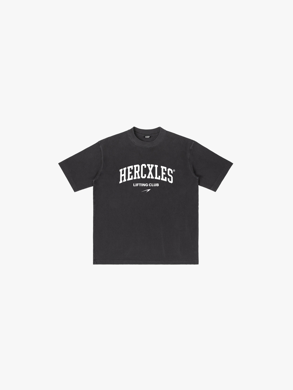Lifting Club Vintage Oversized T-Shirt Black front - warehouse sale