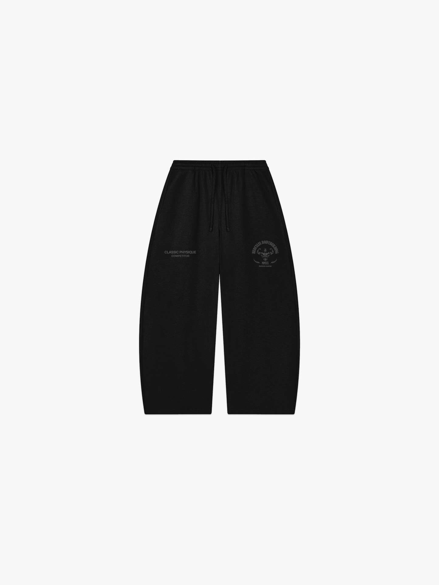 Worldwide Competitor Sweatpants - Tonal Black front flat lay