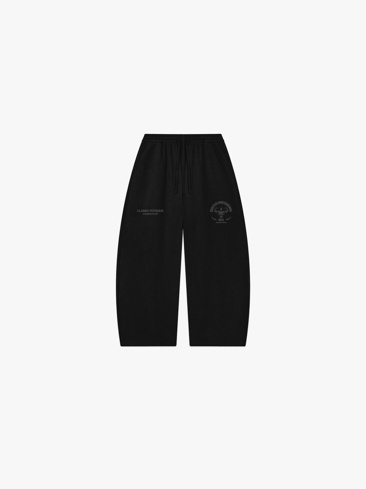 Worldwide Competitor Sweatpants - Tonal Black front flat lay
