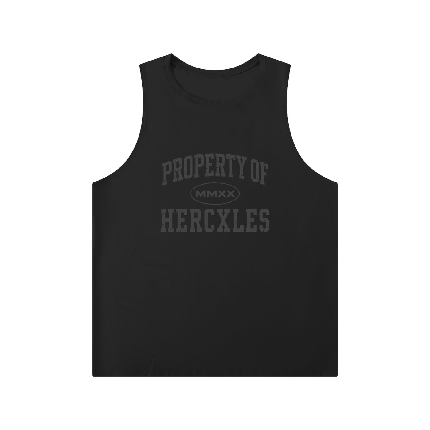 Men's Solid Color Crewneck Tank Top