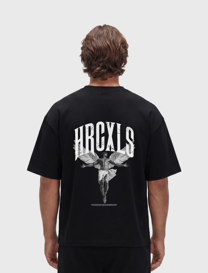 HERCXLES Archangel Oversized T-shirt - Black model back